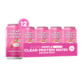 Clear Protein Water: Dragon Fruit (12 Oz. | 12 Pack)