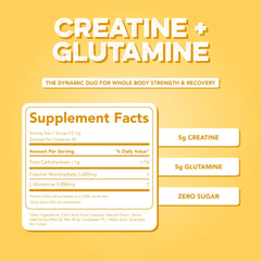 Creatine + Glutamine: Frosted Lemonade (30 Serving Bag)