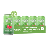 Clear Protein Water: Prickly Pear (12 Oz. | 12 Pack)