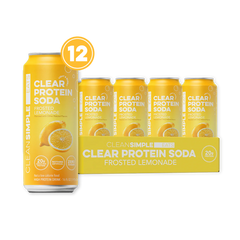 Clear Protein Soda: Frosted Lemonade (16 Oz. | 12 Pack)