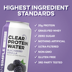 Clear Protein Water: Blackberry Vanilla (16 Oz. | 12 Pack)