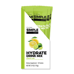 Hydrate: Lemon Lime Hydration Drink Mix (10 Single Serving Stick Packs)