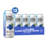 Clear Protein Water: Blue Razz (16 Oz. | 12 Pack)