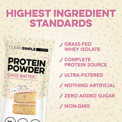 Protein Powder: Cake Batter (10 Single Serving Stick Packs)