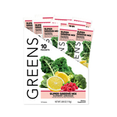 Greens: Raspberry Lemonade Super Greens Mix (10 Single Serving Stick Packs)