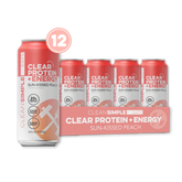 Clear Protein + Energy: Sun-Kissed Peach (12 Pack)