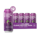 Clear Protein Soda: Grape Ice Pop (16 Oz. | 12 Pack)