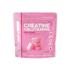 Creatine + Glutamine: Pink Burst (30 Serving Bag)