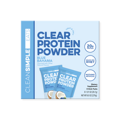 Clear Protein Powder: Blue Bahama (8 Single Serving Stick packs)