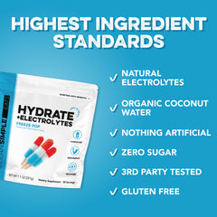 Hydrate + Electrolytes: Freeze Pop (30 Serving Bag)