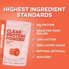 Clear Protein Powder: Peachy Ring (20 Serving)