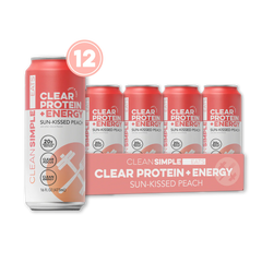 Clear Protein + Energy: Sun-Kissed Peach (12 Pack)