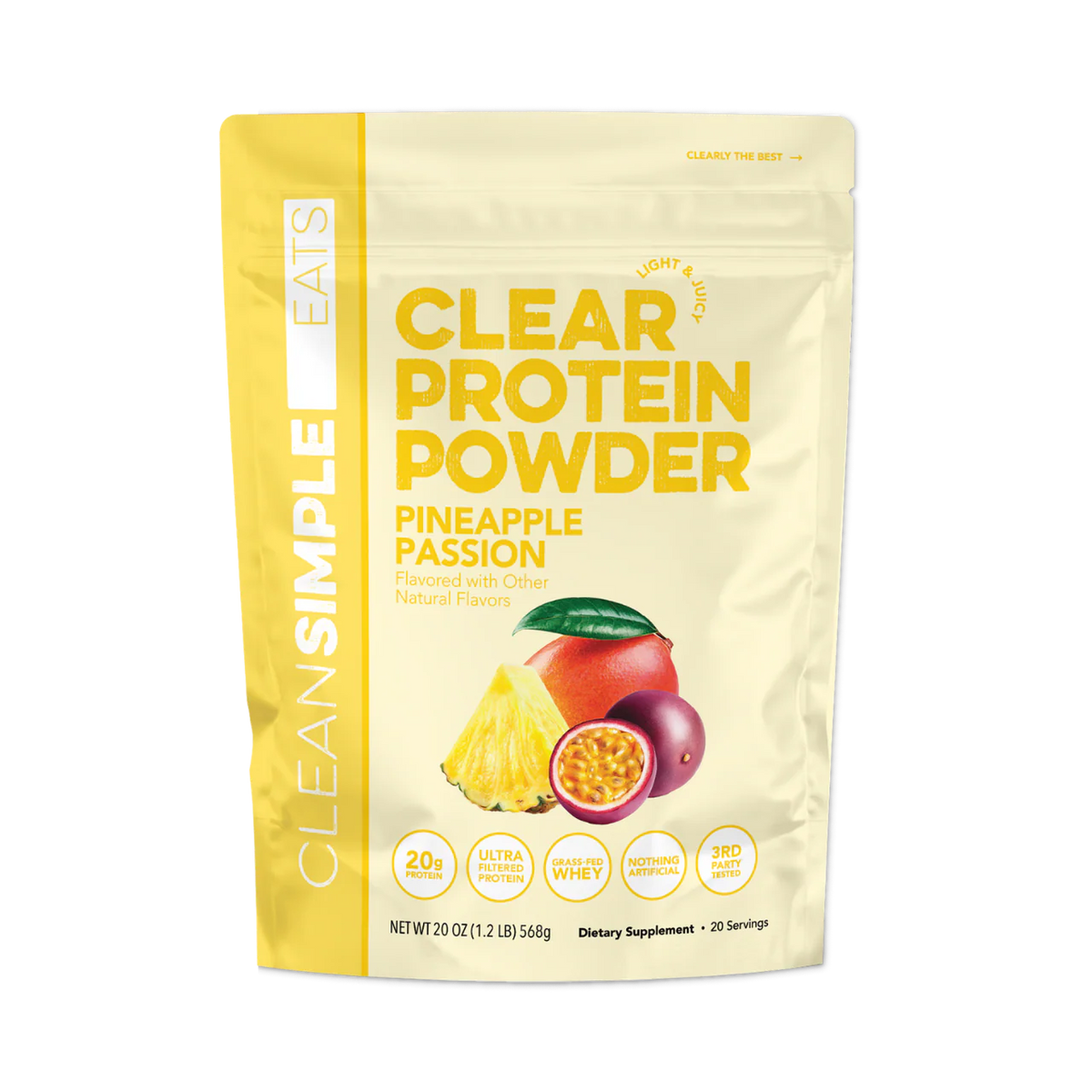 Clear Protein Powder: Pineapple Passion (20 Serving)