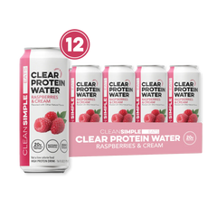 Clear Protein Water: Raspberries & Cream (16 Oz. | 12 Pack)