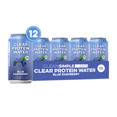 Clear Protein Water: Blue Razz (12 Oz. | 12 Pack)